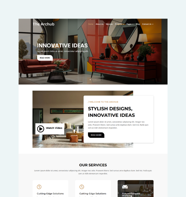 The Archub – Architecture and Interior Design Divi Child Theme