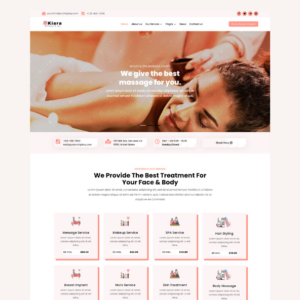 Wellness And Spa massage Divi Child theme