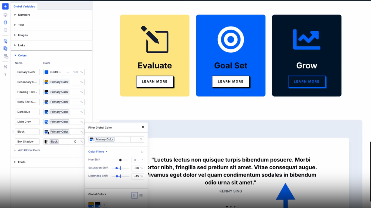 Premium WordPress Templates New Divi 5 Color Picker with HSL controls