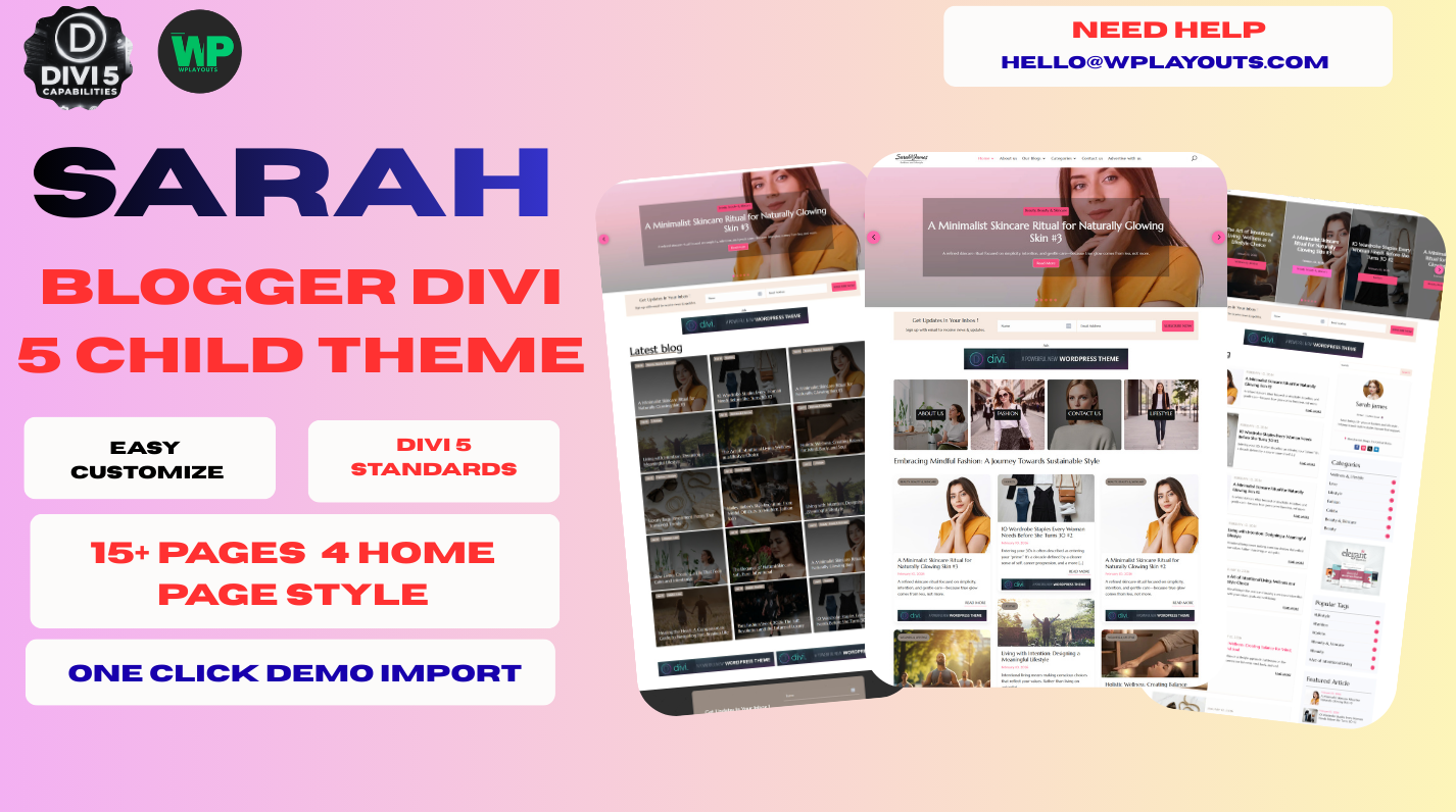 Lifestyle & Fashion Blogger Divi 5 Child Theme